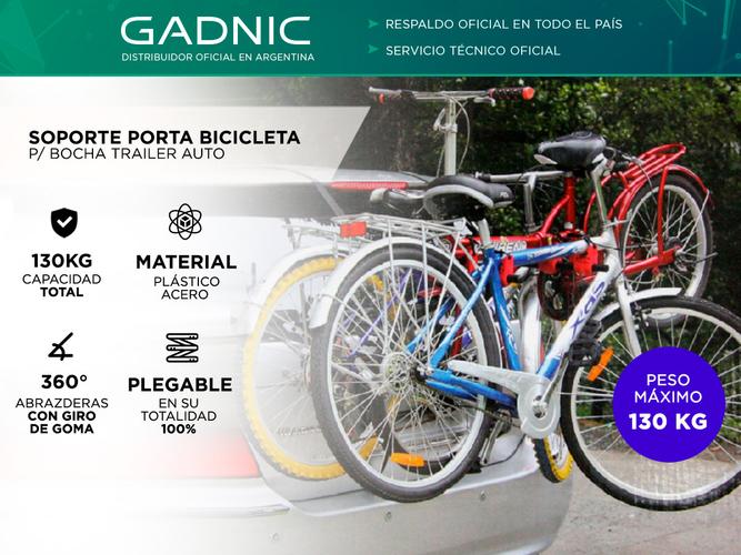 Soporte Porta bicicleta Bocha Trailer Auto Gadnic - 1