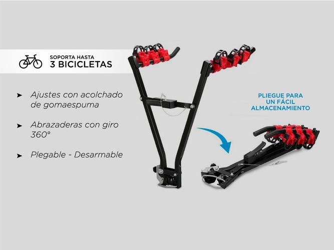 Soporte Porta bicicleta Bocha Trailer Auto Gadnic - 2
