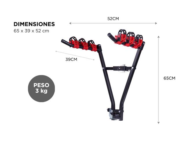 Soporte Porta bicicleta Bocha Trailer Auto Gadnic - 4