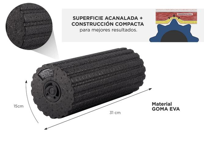 Rodillo Foam Electrico Gadnic F329 Masajes Para Recuperación  - 4