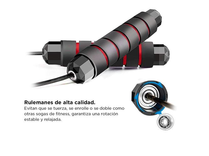 Soga Para Saltar Gadnic Fit F330 Mayor Velocidad  - 3