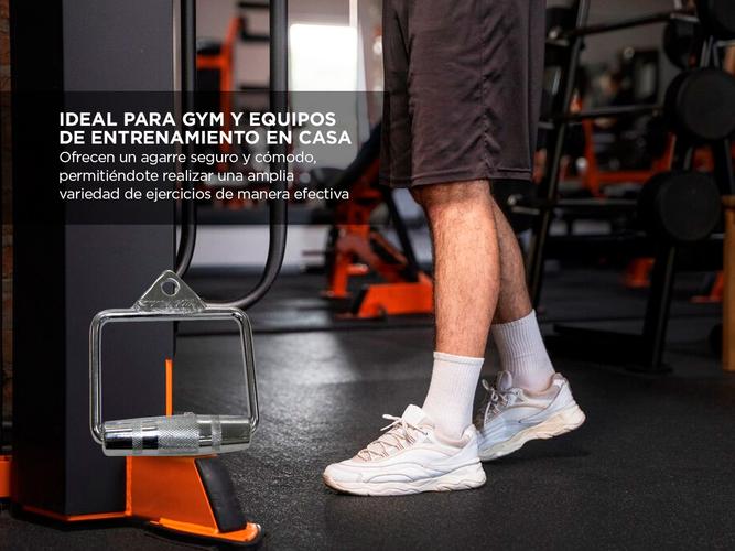Estribo Agarre Polea Gadnic de Acero para Gimnasio  - 2