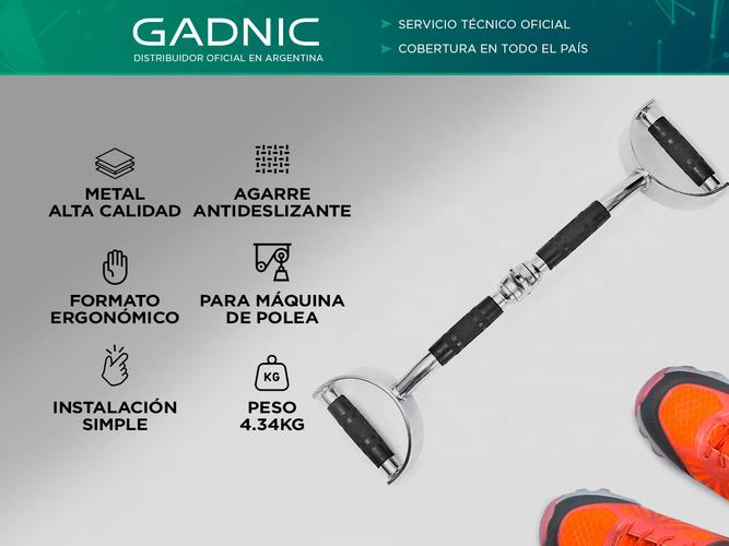 Barra De Dorsales Con Estribos Gadnic Para Polea  - 1