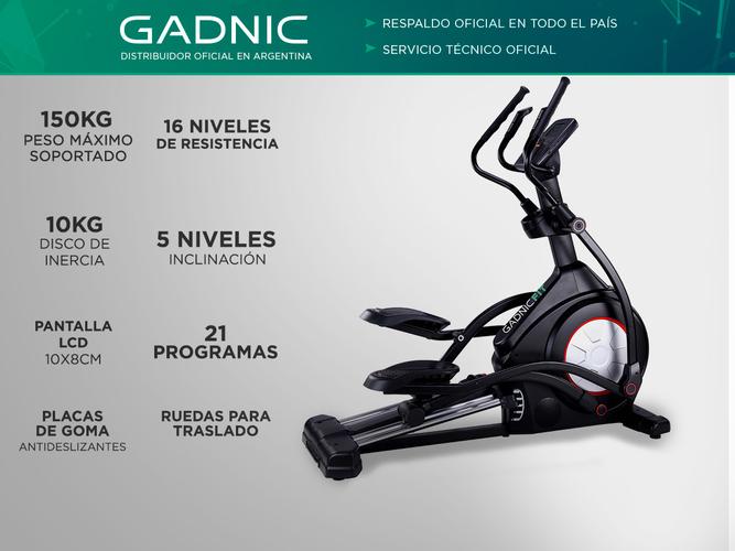 Eliptica Magnetica Profesional Gadnic Fit Genesis 150kg - 1