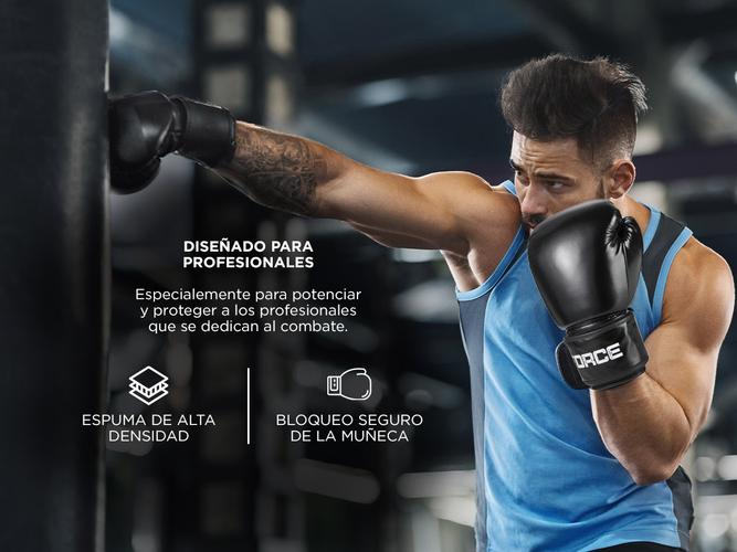 Guantes de Boxeo Gadnic Profesional de Combate Negro - 2