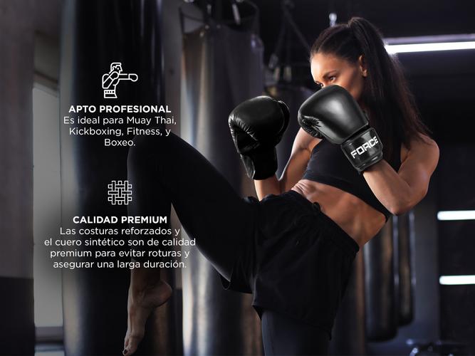 Guantes de Boxeo Gadnic Profesional de Combate Negro - 3