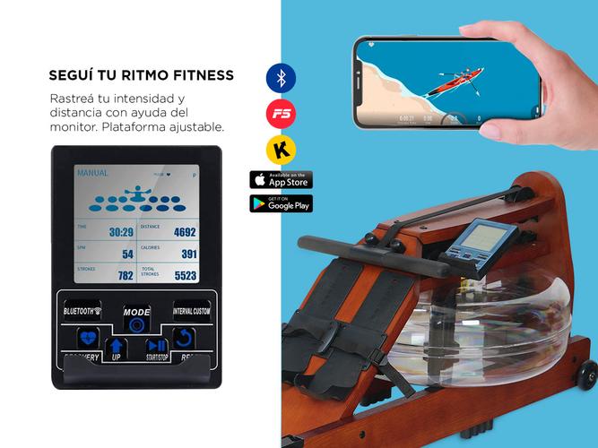 Maquina Simulador de Remo Gadnic SR1000FIT Bluetooth - 2