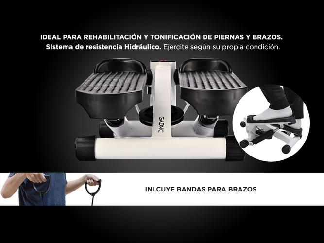 Escalador Gadnic Mini Stepper Con Bandas 100kg Hidráulico Antideslizante - 2