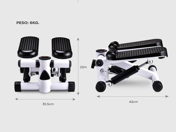 Escalador Gadnic Mini Stepper Con Bandas 100kg Hidráulico Antideslizante - 5
