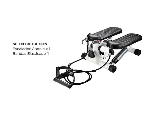 Escalador Gadnic Mini Stepper Con Bandas 100kg Hidráulico Antideslizante - 6