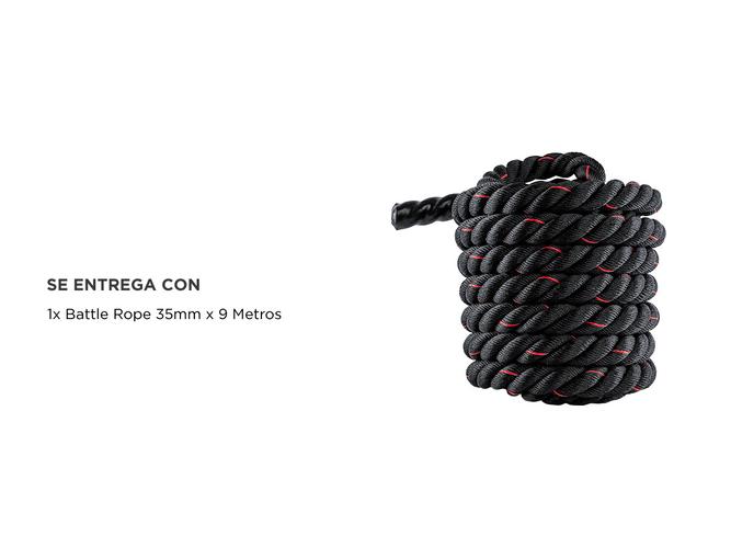 Soga Crossfit Funcional Gadnic Battle Rope 35mm 9mts Puntas Termoselladas Profesional - 6