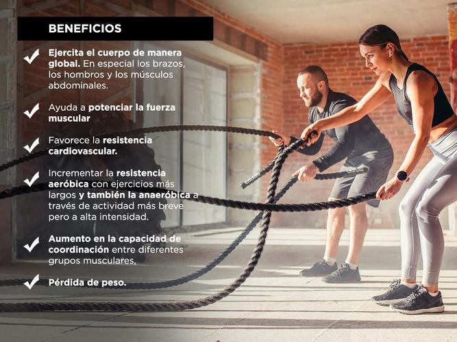 Soga De Entrenamiento Gadnic Battle Rope 50mm x 9 Mts Usado - 4