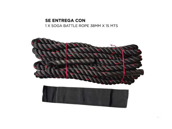 Soga De Entrenamiento Gadnic Battle Rope 38mm x 15 Mts - 6