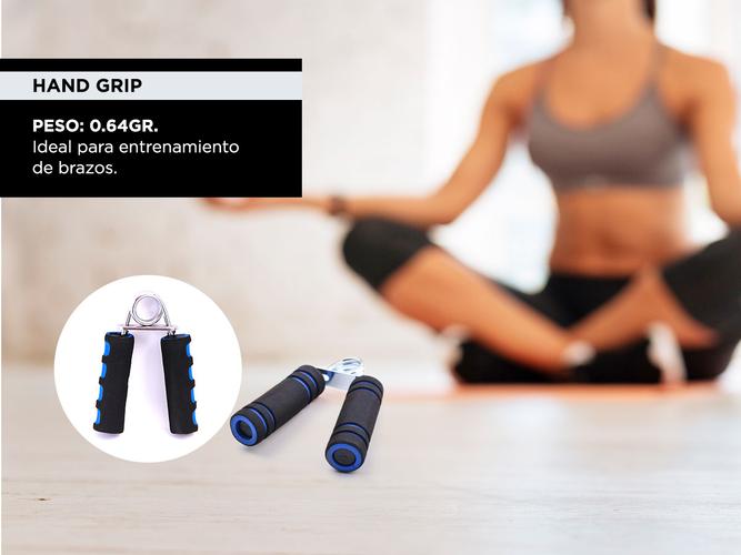Kit Entrenamiento Fitness Gadnic Ab Wheel + Soga + Manijas + Hand Grip - 5