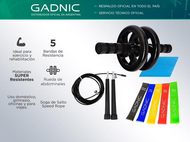 Kit Fitnes Gadnic Rueda  Bandas de Resistencia  Soga - 1