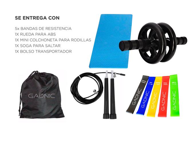 Kit Fitnes Gadnic Rueda  Bandas de Resistencia  Soga - 6