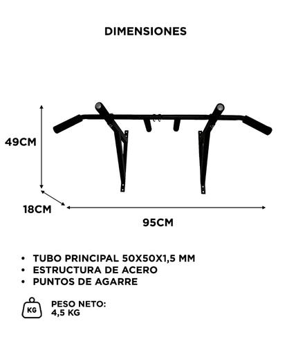 Barra de Dominadas Force By Gadnic Crossfit Reforzada - 4