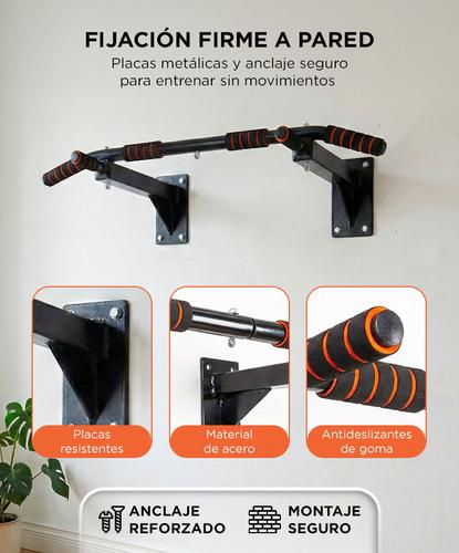 Barra de dominadas Gadnic pared fitness reforzada 200 kg Entrenamiento multifunción - 2