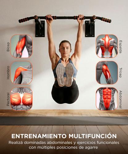 Barra de dominadas Gadnic pared fitness reforzada 200 kg Entrenamiento multifunción - 3