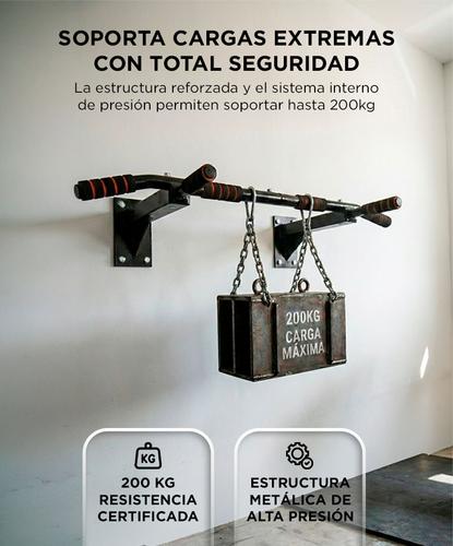 Barra de dominadas Gadnic pared fitness reforzada 200 kg Entrenamiento multifunción - 4