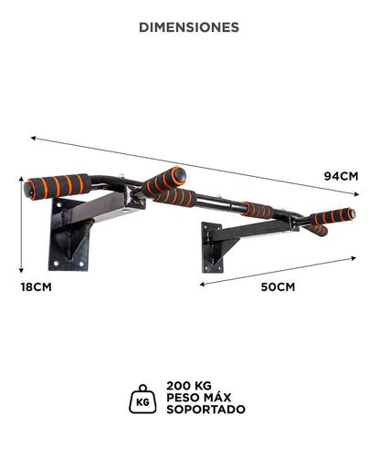 Barra de dominadas Gadnic pared fitness reforzada 200 kg Entrenamiento multifunción - 5