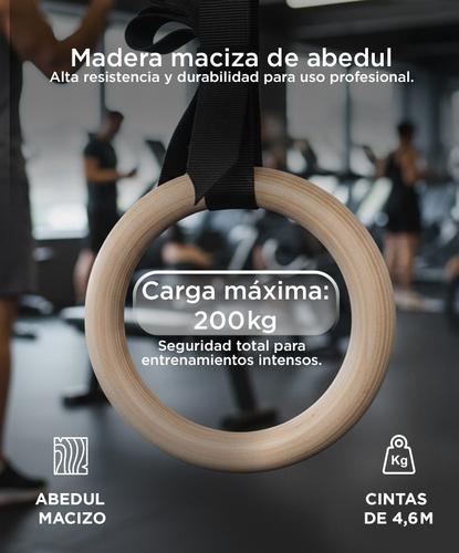 Anillas De Madera Gadnic Gimnasia Calistenia - 2