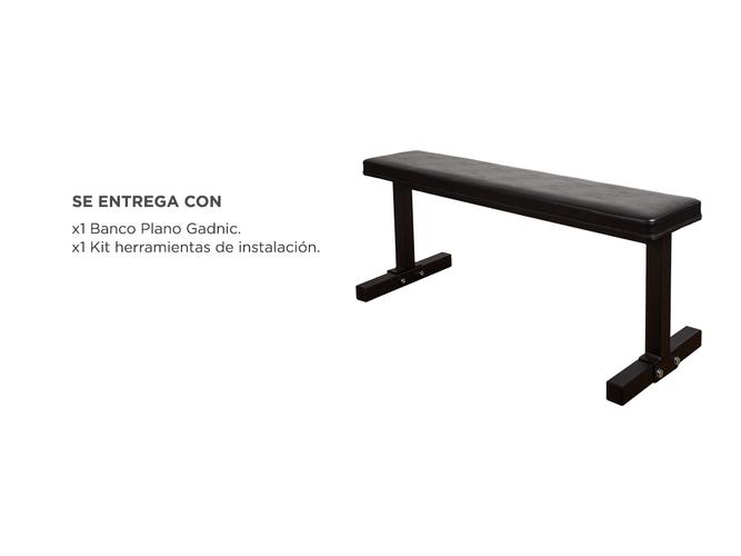 Banco Plano Gadnic Diseñado Con Material Altamente Resistente - 6