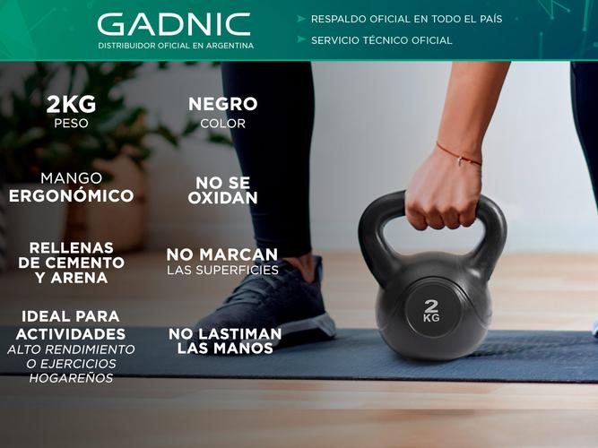 Kettlebell Pesa Rusa 2kg PVC Fitness - 1
