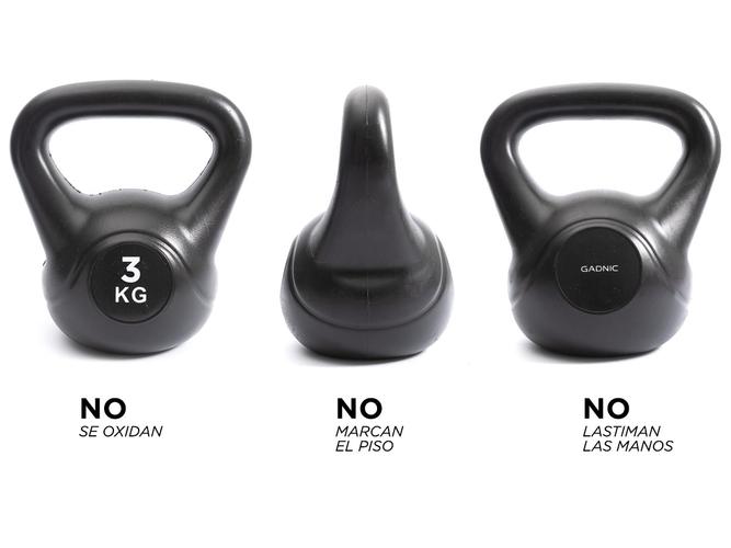 Kettlebell Pesa Rusa Gadnic 3kg PVC Fitness - 4