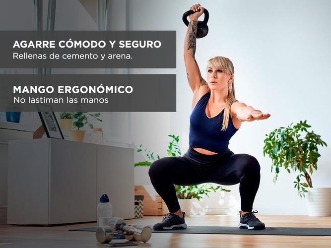Kettlebell Pesa Rusa Gadnic 4kg PVC Fitness - 3