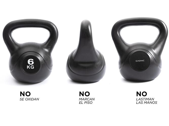 Kettlebell Pesa Rusa Gadnic 6kg PVC Fitness - 4