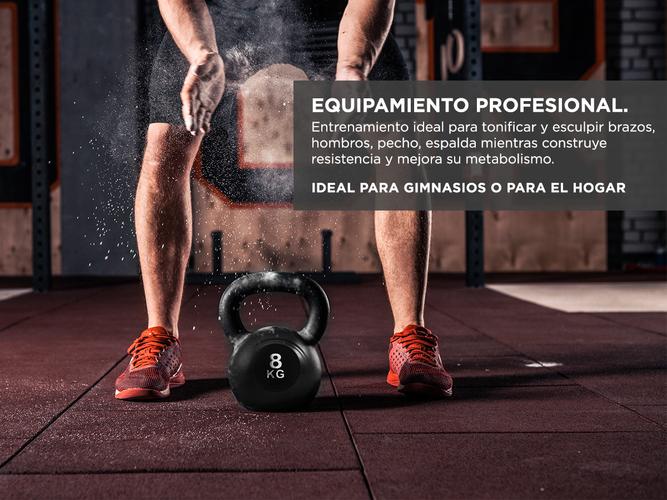 Kettlebell Pesa Rusa Gadnic 8kg PVC Fitness - 2