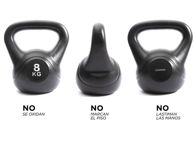 Kettlebell Pesa Rusa Gadnic 8kg PVC Fitness - 4