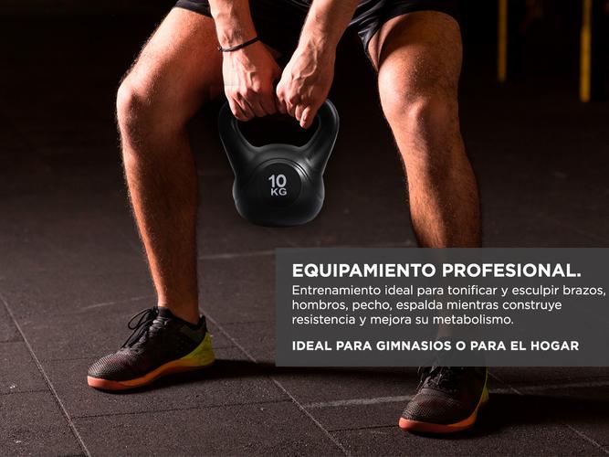 Kettlebell Pesa Rusa Gadnic 10kg PVC Fitness - 2