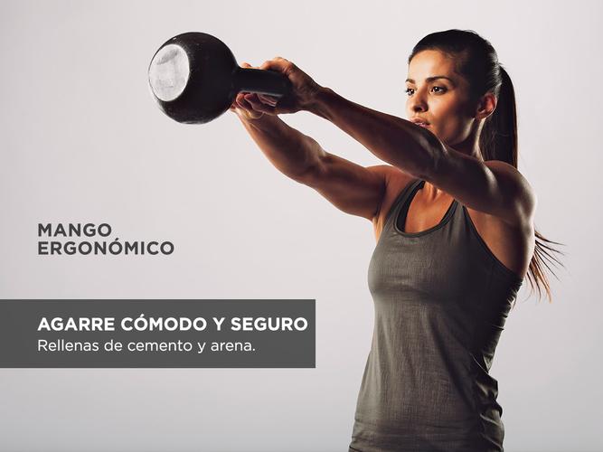 Kettlebell Pesa Rusa Gadnic 10kg PVC Fitness - 3