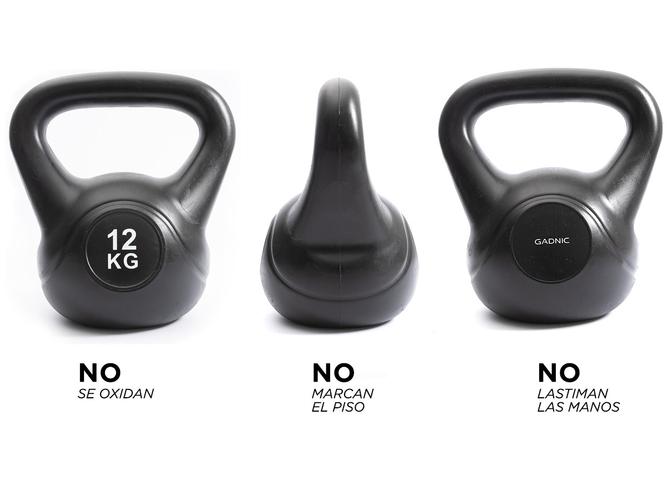 Kettlebell Pesa Rusa Gadnic 12kg PVC Fitness - 4