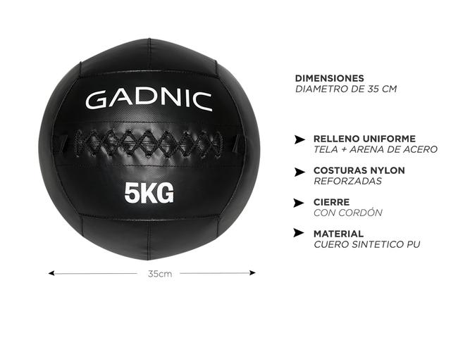 Medicine Ball Wall Ball Gadnic 5kg Crossfit - 4