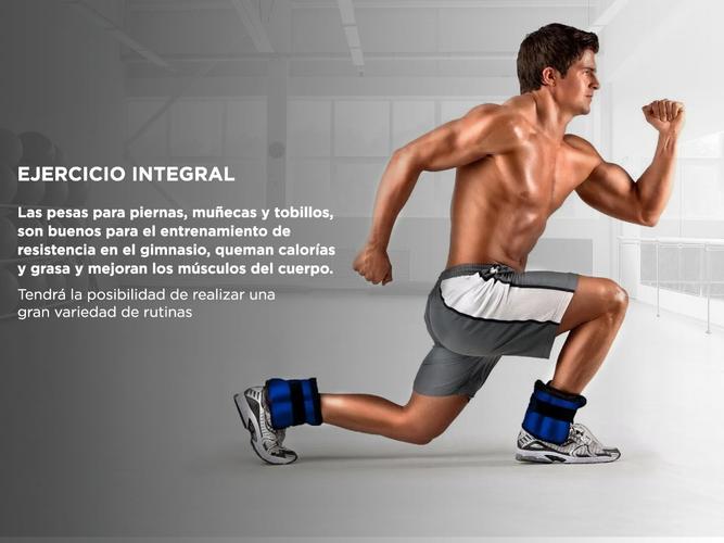 Par De Tobilleras Gadnic 1Kg Total Fitnes Reforzada - 2