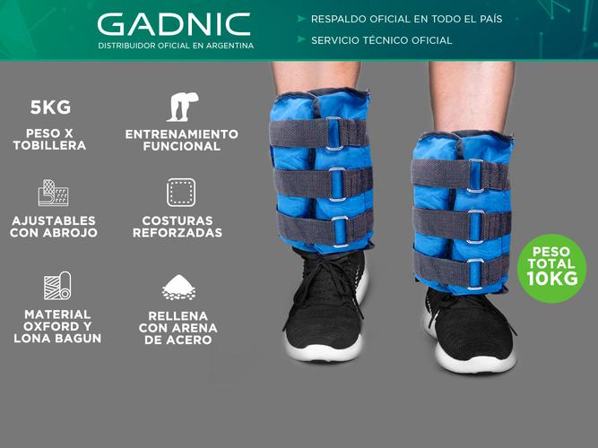 Par De Tobilleras Gadnic 10Kg Total Fitnes Reforzada - 1