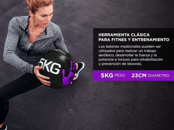 Medicine Ball Dura Rubber Goma Fitness 5KG - 2