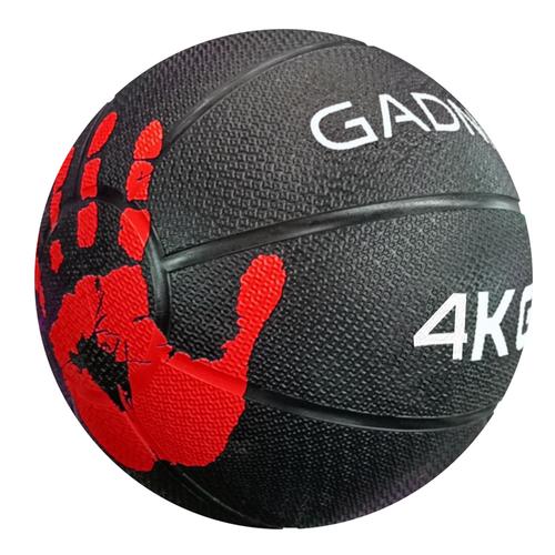 Medicine Ball Dura Rubber Goma Fitness 4KG - 0