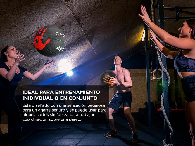 Medicine Ball Dura Rubber Goma Fitness 4KG - 3