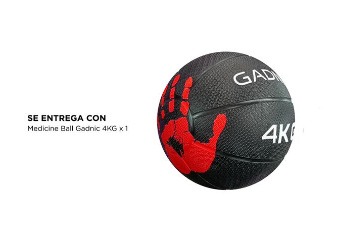 Medicine Ball Dura Rubber Goma Fitness 4KG - 5