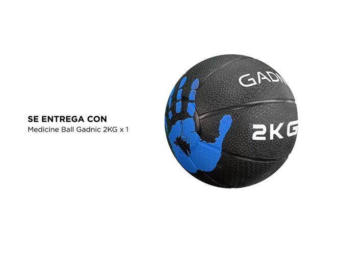 Medicine Ball Dura Rubber Goma Fitness 2KG - 5