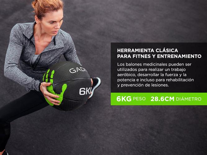 Medicine Ball Dura Rubber Goma Fitness 6KG - 2