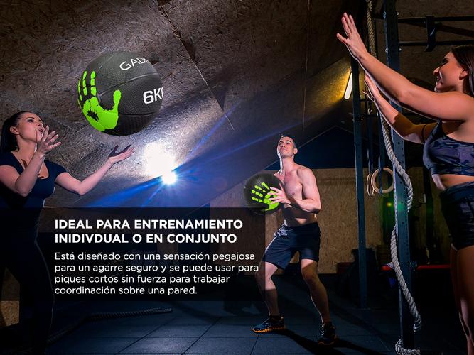 Medicine Ball Dura Rubber Goma Fitness 6KG - 3