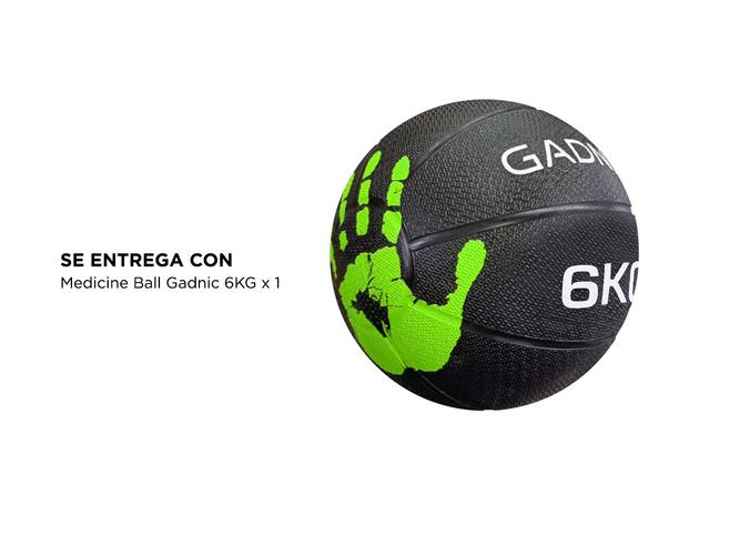 Medicine Ball Dura Rubber Goma Fitness 6KG - 5