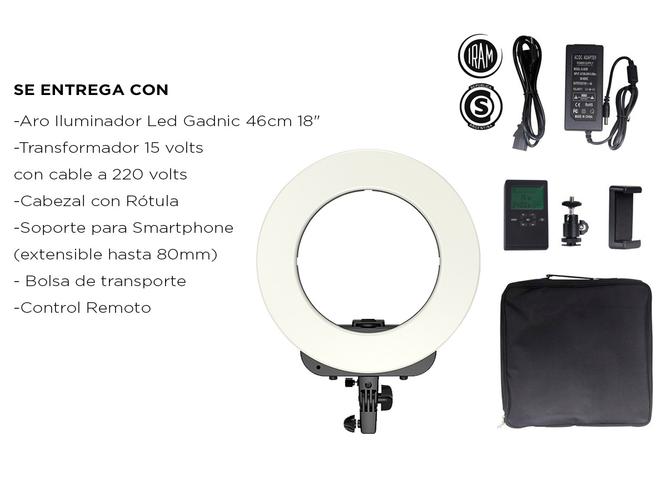 Aro Iluminador Led Gadnic 46cm 18 - 6