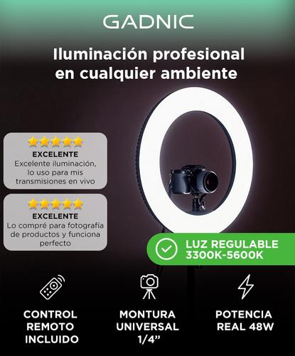 Aro Iluminador Led Gadnic 46cm 18 - 1
