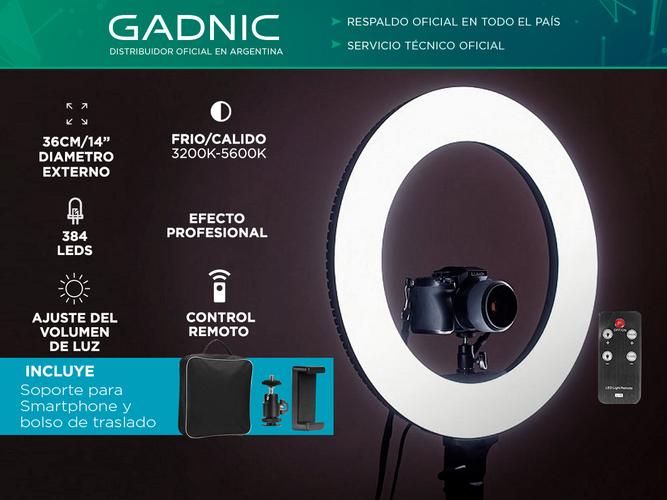 Aro Iluminador Led Gadnic 36cm 14 Outlet - 1